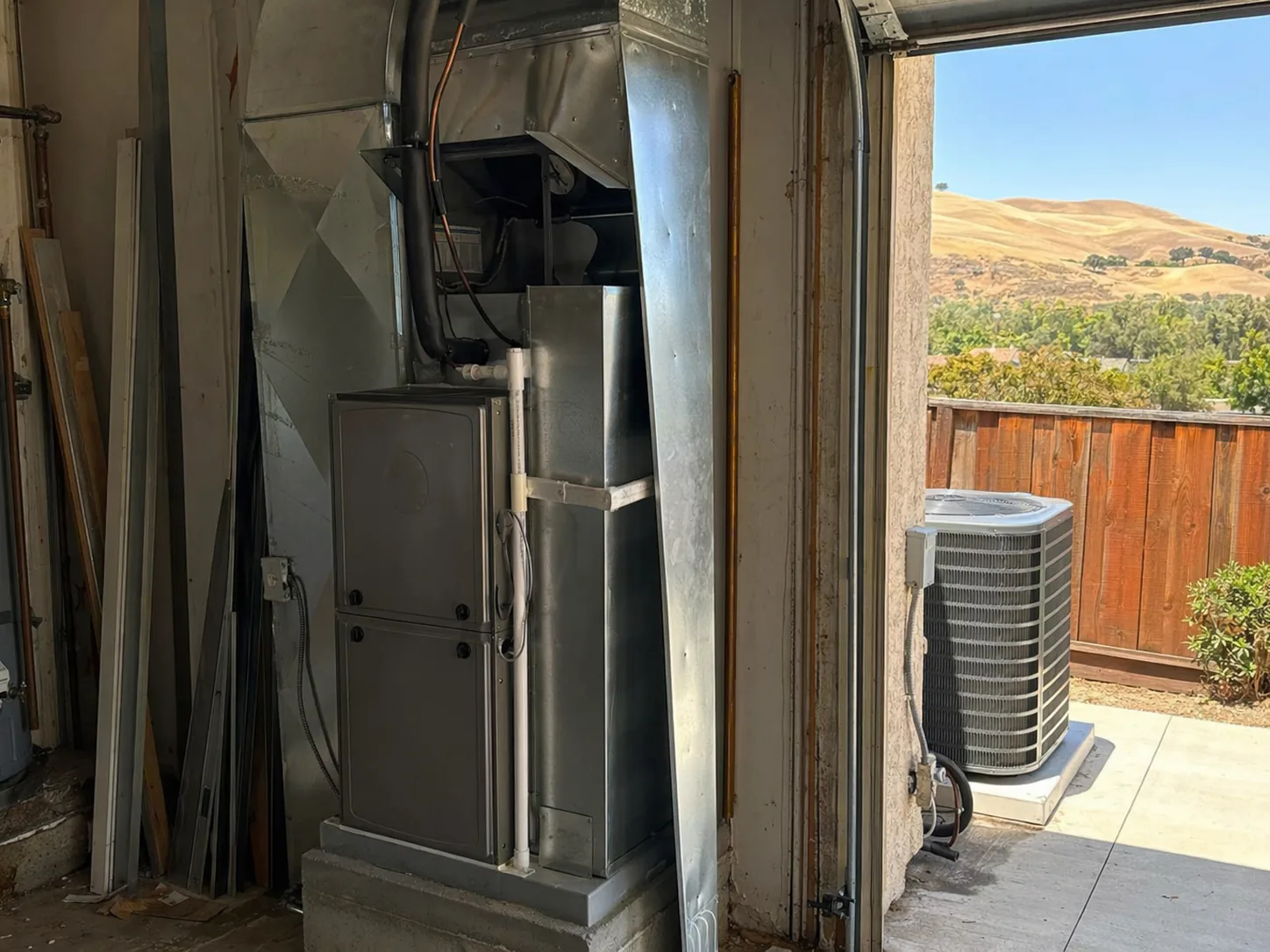 New HVAC system installed in a home in Livermore, Bay Area