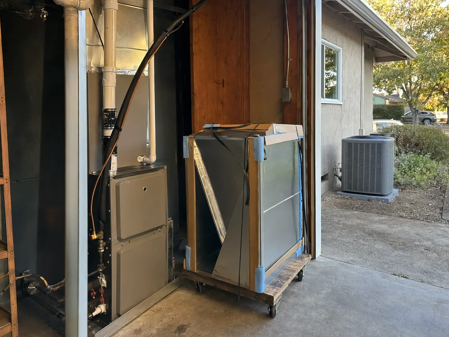 New HVAC system installed in a home in Pleasanton, Bay Area