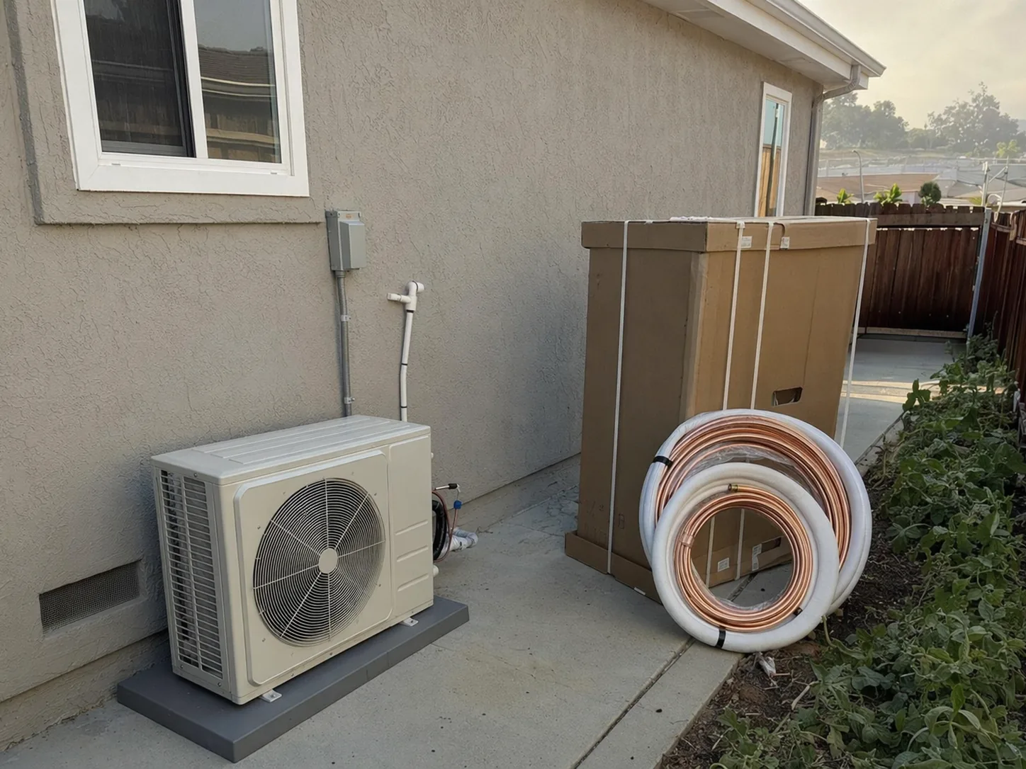 New HVAC system installed in a home in Union City, Bay Area