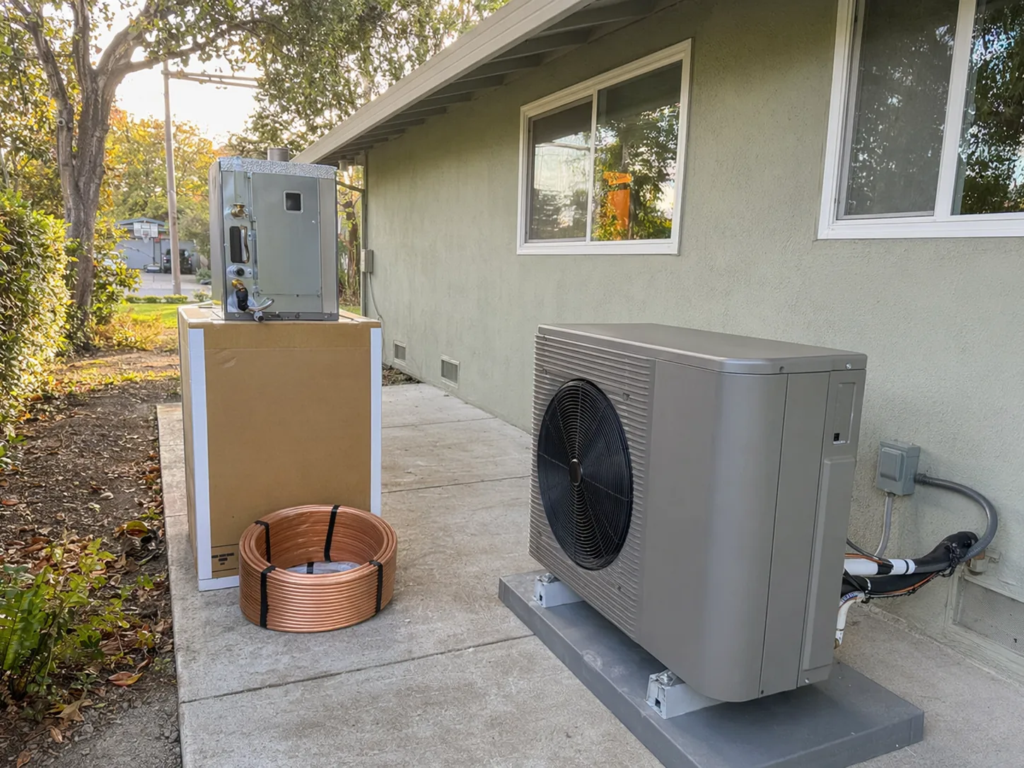 New HVAC system installed in a home in Walnut Creek, Bay Area